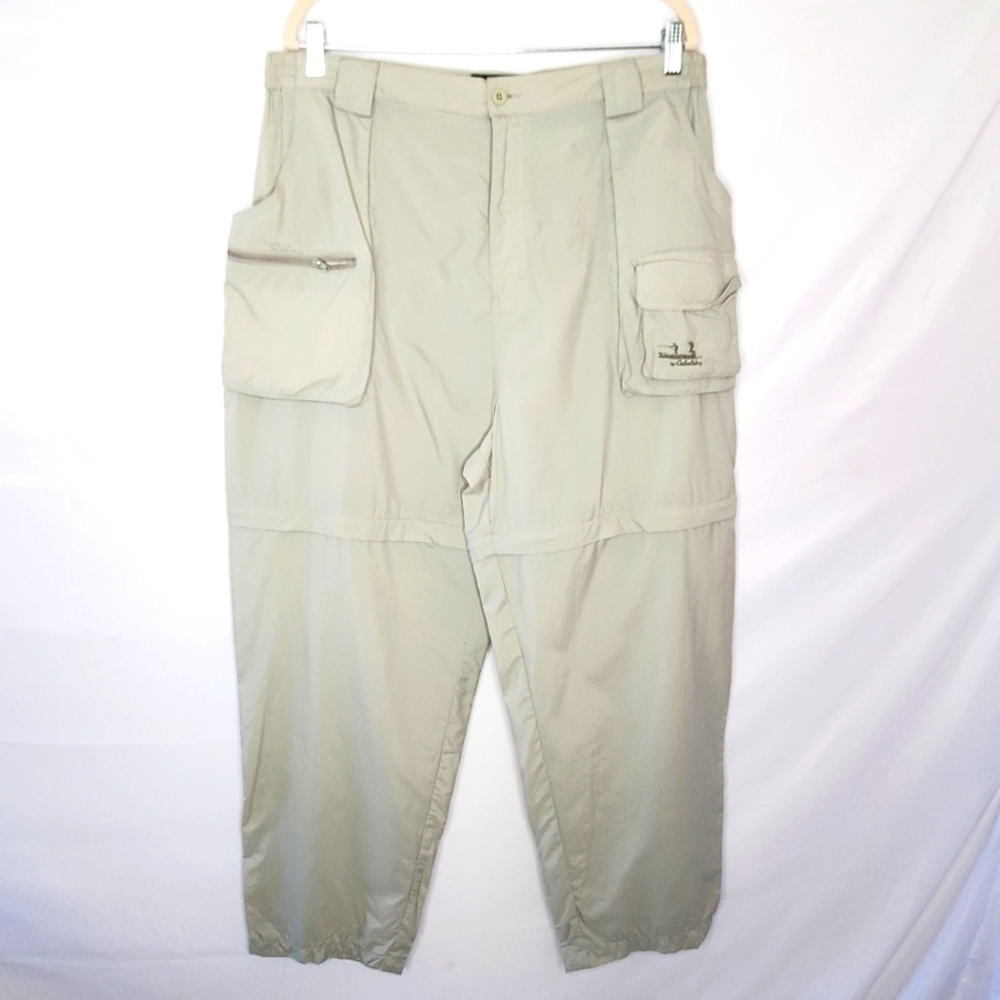 Cabela's Men's Convertible Pants 2XL Nylon Fishing Hunting Gorpcore Lightweight